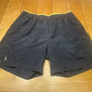 Smartwool PhD Run Shorts Large Lined Black 6” Inseam